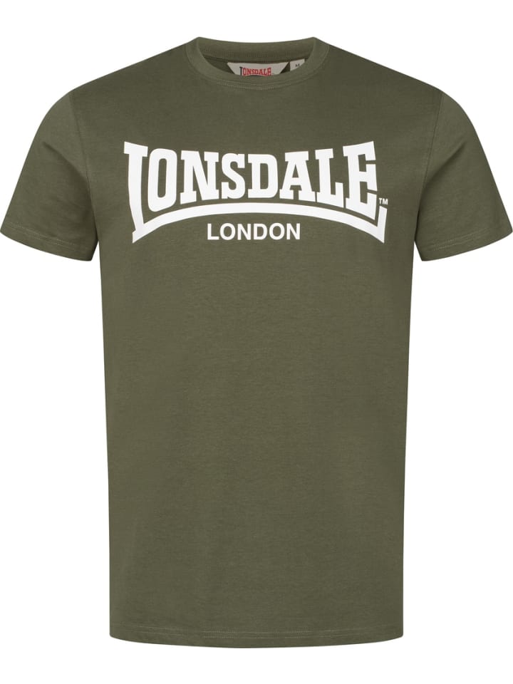Футболка "Fulwood T-Shirt Regular Fit" зеленого цвета Lonsdale, Зеленый, Футболка "Fulwood T-Shirt Regular Fit" зеленого цвета Lonsdale